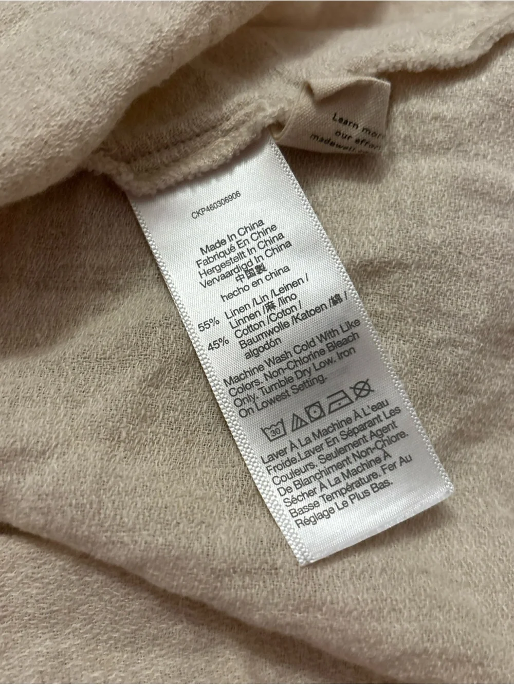 MADEWELL Women Size XS Linen Cotton Ruffle Neck Midi Dress